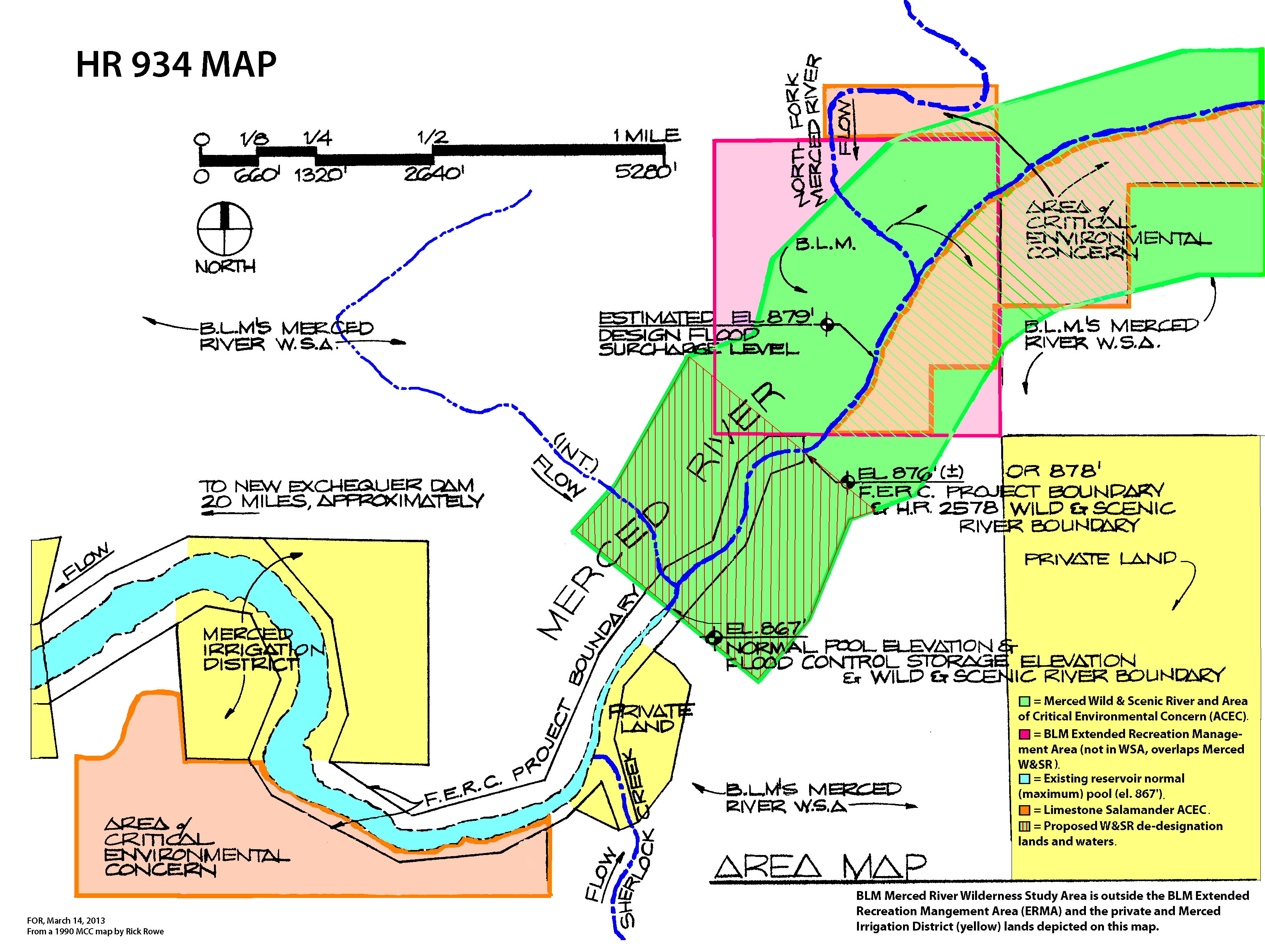 Friends Of The River Current Threats To The Merced River Friends Of   HR 934 Base Map 031413 