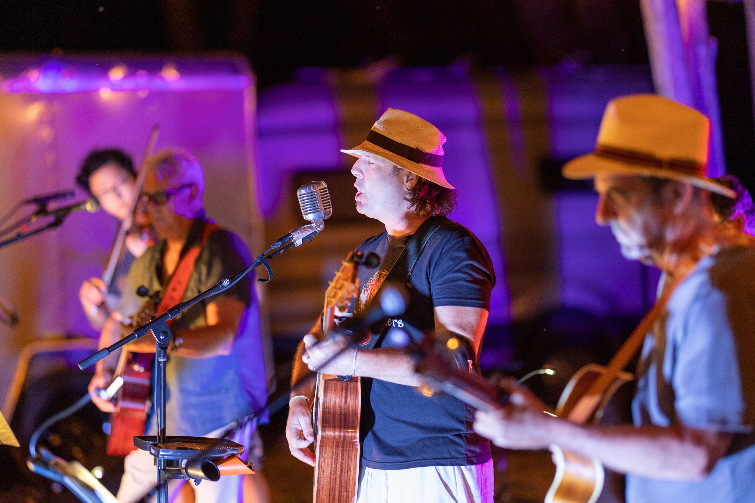 The Street Wheelers performing at FOR's annual River Rendezvous event.